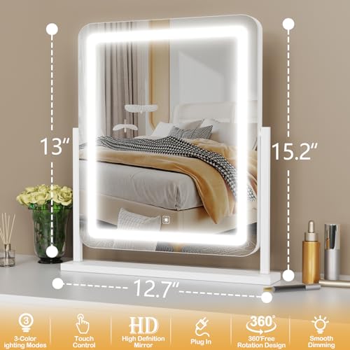 Gvnkvn Makeup Vanity Mirror With Lights 15.2 Inch Large Led Lighted Mirror thumb #6