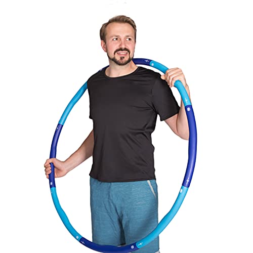 HOOPOMANIA Might Hoop [2 kg] Hula Hoop Reifen für Männer und Frauen Hulahoop mit Gewicht
