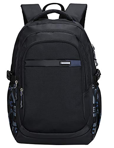 Geek-M Zaino Scuola per Elementare e Media Impermeabile Borsa per Ragazzi e Ragazze (Nero)