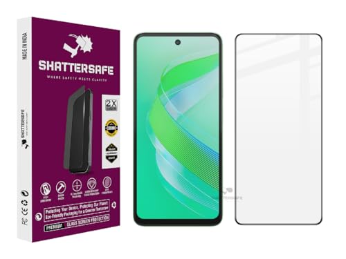 Image of Oleophobic Tempered Glass Screen Protector Compatible For Infinix smart 8 [Pack of 1]. Edge To Edge Full Screen Protection With Easy Installation Kit & Case Friendly Fit.