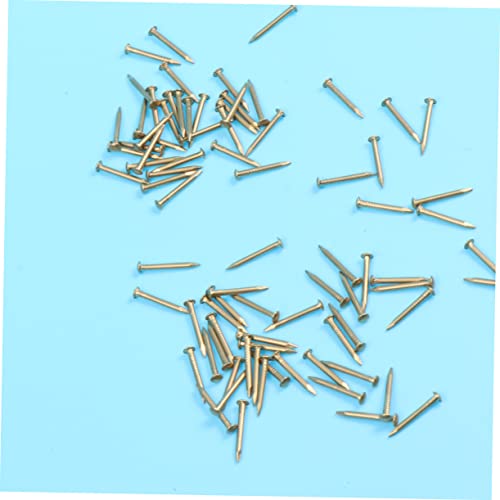 ULTECHNOVO 200 piezas Clavos redondos de latón para muebles, cajas decorativas y proyectos, para bisagras y manualidades miniatura 6
