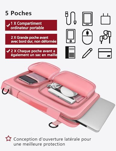 Mallette ordinateur 15.6-16 pouces compatible MacBook Pro 16 ASUS Dell - 4