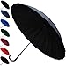 COLLAR AND CUFFS LONDON - 24 Rippen für Mehr Widerstandskraft - SEHR STARK - Dreifache Schicht Rahmen - Verstärkt mit Fiberglas - Automatik Stockschirm - Windproof Regenschirm Holzgriff Holz - Schwarz Regenschirm Schirm günstig Kaufen-COLLAR AND CUFFS LONDON - 24 Rippen für Mehr Widerstandskraft - SEHR STARK - Dreifache Schicht Rahmen - Verstärkt mit Fiberglas - Automatik Stockschirm - Windproof Regenschirm Holzgriff Holz - Schwarz