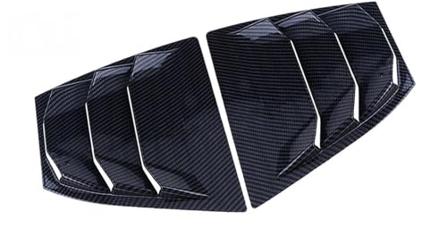 Auto Parts Window Louvers Air Cover Gloss Black Compatible for Mazda 3 AXELA 2014-2019