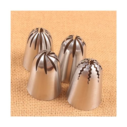 HGRVUTCFI Baking Supplies Large Rose Cream Cake Nozzles Stainless Steel