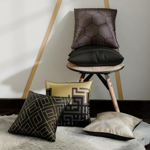 Image of Stoa Paris Cushion Cover Set of 5, Home Decor for Sofa, Bed & Living Room, Digital Printed Cushion Cover 16 Inch x 16 Inch, Soft Touch Finish, Hidden Zip Closure, Anastasia's Court - Anastasia
