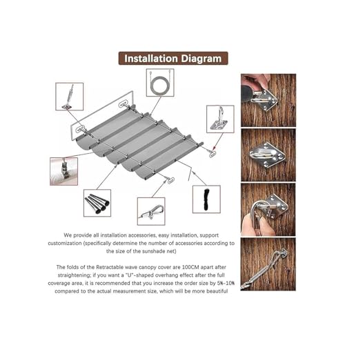 Toldo tipo vela de sombra ajustable para jardín 8