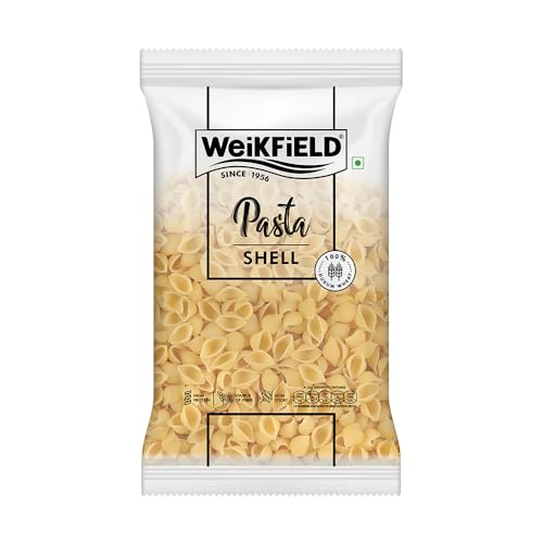 Image of Weikfield Shell Pasta | Healthy Pasta Made With 100% Durum Wheat Semolina | No Maida | Rich in Protein & Fibre | Non Sticky | 100% Vegetarian | 1Kg Pouch