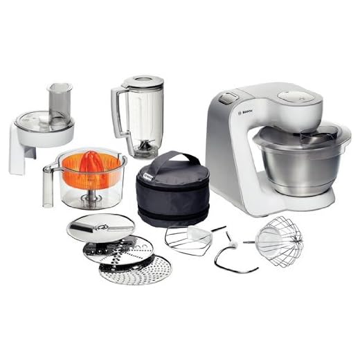Bosch Styline Colour MUM5 - Robot de cocina, 900 W, color blanco