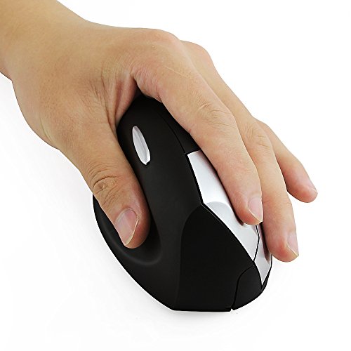 Ratón inalámbrico zurdo vertical y ergonómico para uso en computadora 2