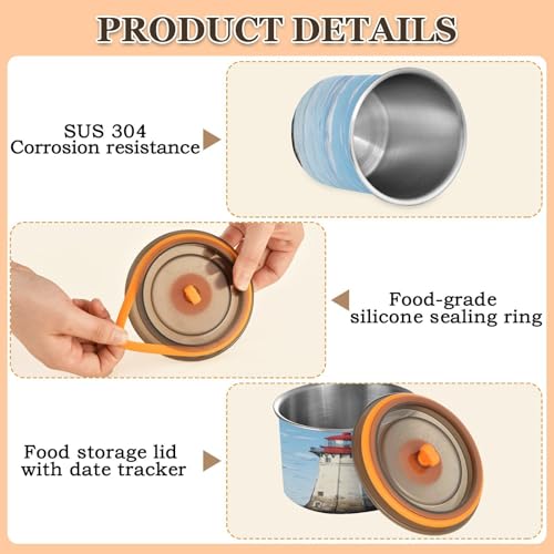 Contenedor Hermético de Acero Inoxidable para Café 900 ml miniatura 4