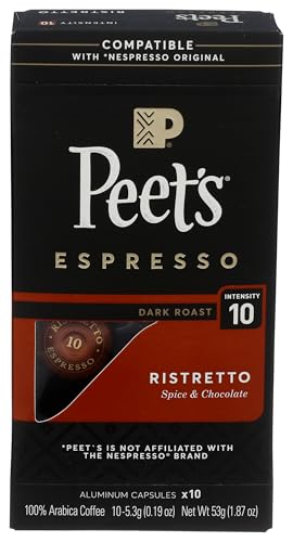 Peet's Ristretto Coffee Capsules 1.87 oz
