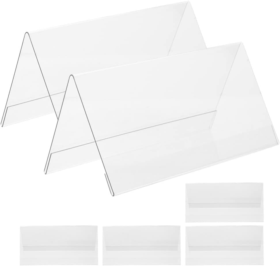 Amazon.co.jp: 席札 アクリル pop 名札 カード立 アクリルスタンド 6個