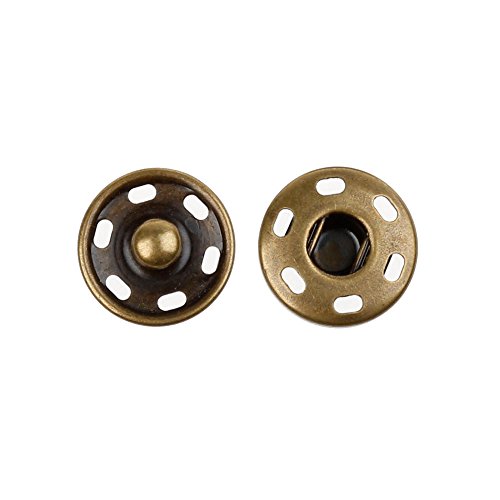Cotowin Sew-On Snaps,Bronze Press Buttons,Pack Of 10,15Mm #TOP1