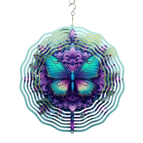 Carillon éolien Mandala idée de cadeau de Noël pour le jardin