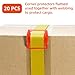 20 Pack Orange Flatbed Edge Protectors Corner Protectors for Up to 4 Inch Straps, Reusable Plastic Edge Guards for Box Truck and Flatbed Loads