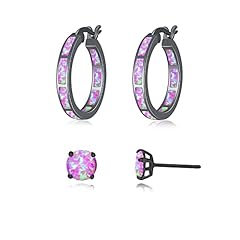 Stud Set-Black Purple