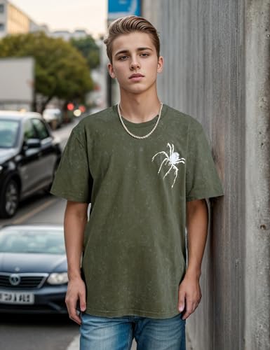 Image of EMMIOL Mens Y2k Baggy Shirts Graphic Tees Oversized Crew Neck Short Sleeve Streetwear Tshirts Summer Tops 2026