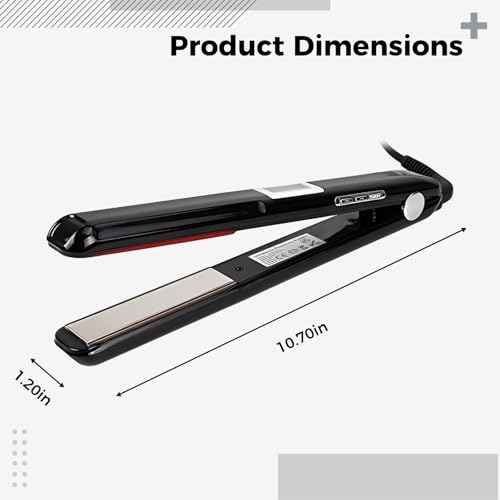 Plancha para cabello Ultrasonica Infrarroja 35 cm Negra miniatura 4