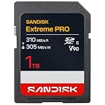SanDisk – SANDISK Extreme PRO SD UHS-II V90 Karte mit 1 TB (Lesegeschw