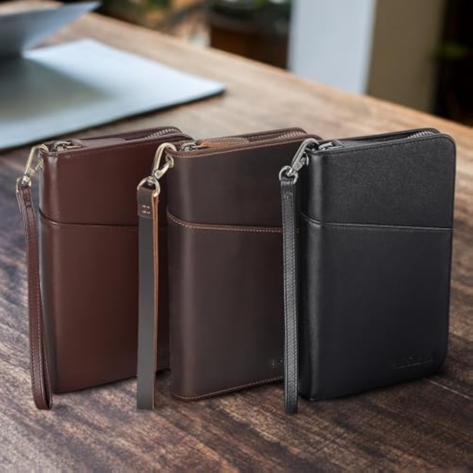 Full Grain Leather Passport Holder Cover Case, Brown