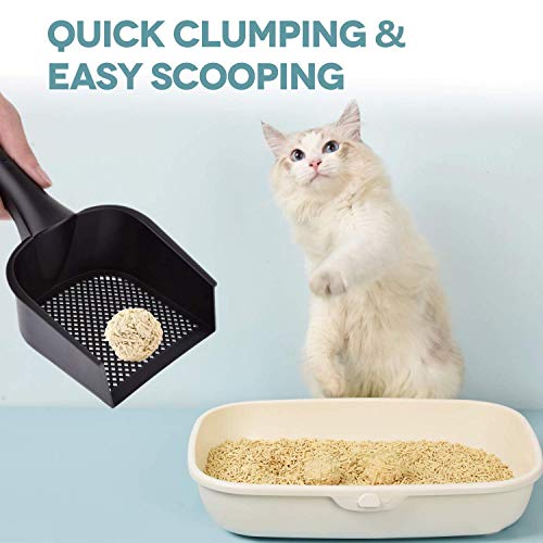 petnf Tofu Cat Litter Natural Cat Litter Flushable Cat Litter Clumping Plant Cat Litter Ultra Odor Control Cat Litter Dust Free Low Tracking Cat Litter Biodegradable Pellets Multi-Cat