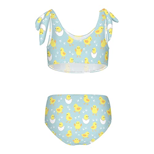 Image of Flying Bee Honey On Yellow Girls Bikini Sets 2 Piece Swimsuits Bathing Suit Swimwear
