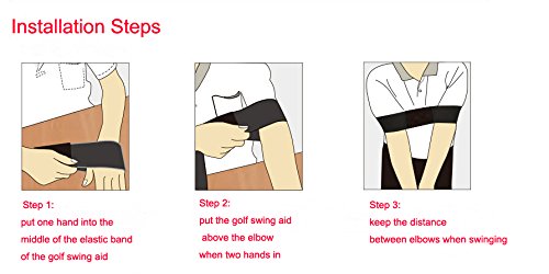 Golf Swing Trainer Aid Professional Golf Arm Belt Posture Motion Correction Band for Golf Beginner