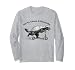 Off to Cause A Kerfuffle Funny Honey Badger On Kick Scooter Long Sleeve T-Shirt