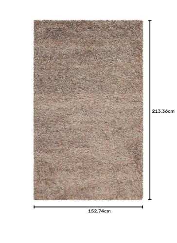 Image of Carpet for Living Room 5X7 FEET Modern Soft Shaggy Carpet Thick, Fluffy & 2 inch Pile Shag Rug for Your Kids Room, Bedroom & Livingroom (Beige Brown)
