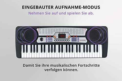 McGrey BK-5410 Keyboard de Piano avec Microphone et Pupitre – Clavier électronique à 54 Touches – Mini Piano Numérique… - Les Beatles, Paul McCartney, John Lennon, RIngo Starr, George Harrison McGrey BK-5410 Keyboard de Piano avec Microphone et Pupitre - Clavier électronique à 54 Touches - Mini Piano Numérique… – Image 7
