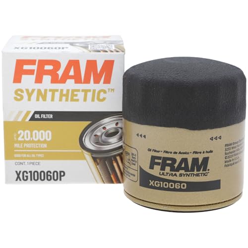FRAM Synthetic XG10060P 20K Mile Change Automotive Replacement Engine Oil