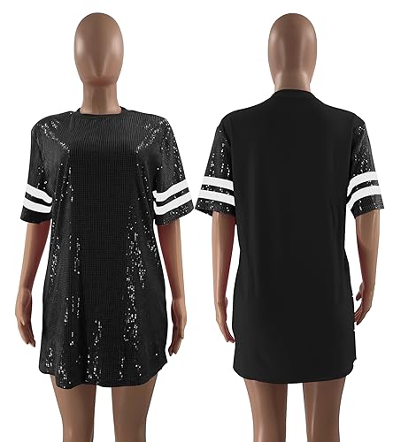 Image of PORRCEY Juniors Short Sleeve Sequin Funny Dress Shirts