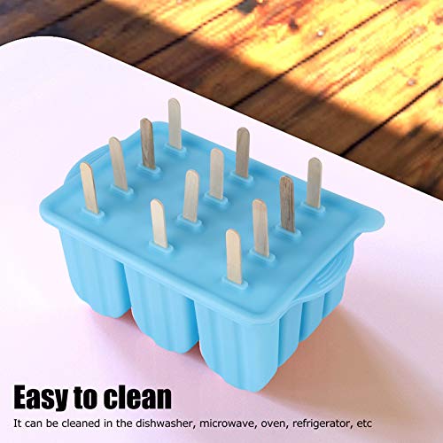 Molde de sorvete, molde de silicone ecológico, pudim limpo para escritórios, casas de leite e gelo
