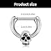 SHYYOULQE Sturdy Gold/Silver Skull Nose Studs Elegant Skull Jewelry for Individualistic Styles and Versatile Piercing Sizes Fashionable