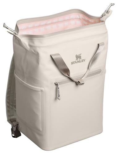 Image of Stanley All Day Madeleine Backpack Soft Cooler 20 Can Cooler with Handle and Shoulder Straps Insulated Travel Bag with Zipper BPA-Free
