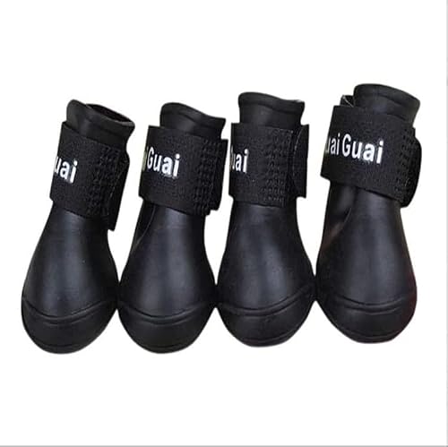 Four Seasons Dog Rain Boots - M (black)