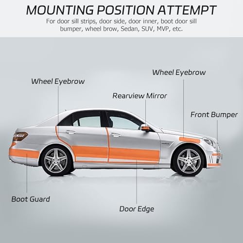 Carbon Folie Auto (10cm × 1000cm) Carbonfolie Klebefolie Auto Einstiegsleisten Schutz, 3D Lackschutzfolie mit Abstreifer, Schutzfolie für Die Meisten Autos wie SUVs und Limousinen Schwarz