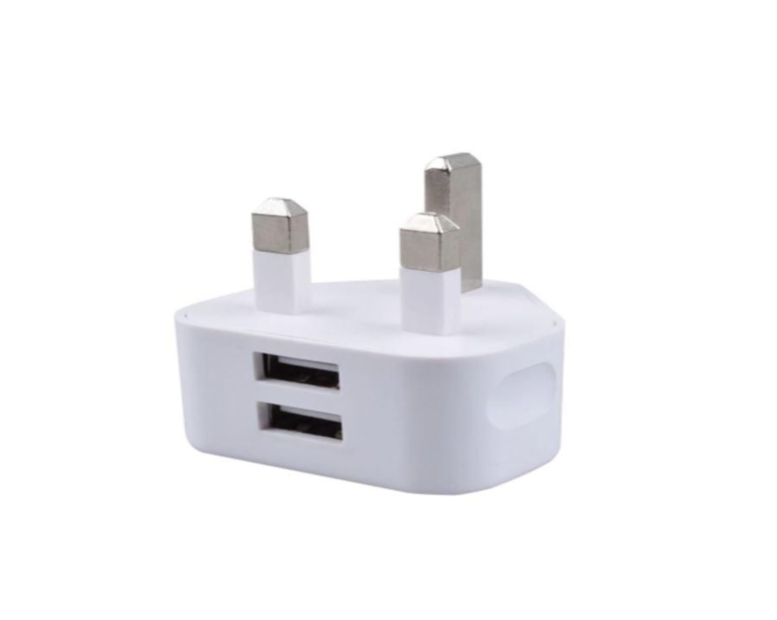 Caricabatterie da Muro Doppia USB 2.1A/2.4A Spina UK, Confezione da 5