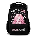 UNIKITTY Girls Backpack Ages 6-8, School Backpack for Girls, Cute Kids Backpack with Adjustable Straps, 17' Durable Large Capacity Preschool Bookbags for Students