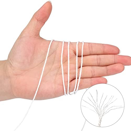 KINGLAKE White Cotton Twine String - 1312 Feet 2mm Long Butchers Twine — view 2