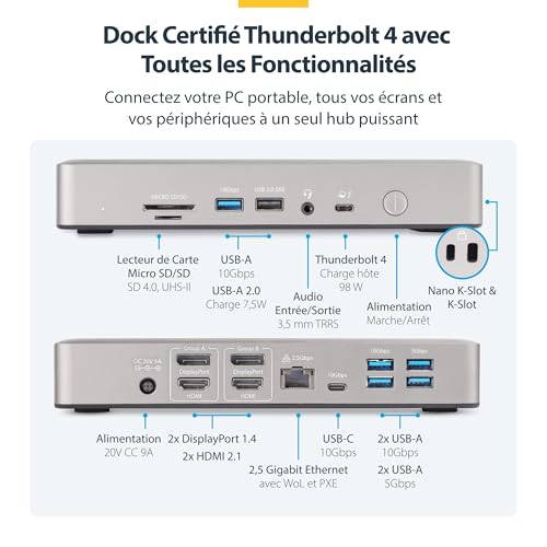 Station Thunderbolt 4 haut de gamme avec charge 100W incluse - 2