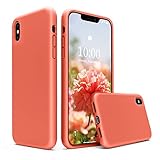 SURPHY Silicone Case for iPhone Xs Case, iPhone X Case, Liquid Silicone Phone Case (with Microfiber...