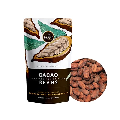 Image of Sihi Chocolaterie Whole Cacao Beans | Raw And Organic | Fermented And Dried | Best For Chocolate Making | Westernghat Origin Produce | High In Antioxidants | Vegan - 150 Gram (Pack Of 5)