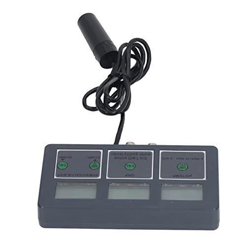 Multiparameter-Wasserqualitätstester S.G PH EC SALT ORP TDS CF TEMP 8 in 1 Wiederaufladbarer 24-Stunden-Online-Überwachung Digitaler Wassertester für Aquarien