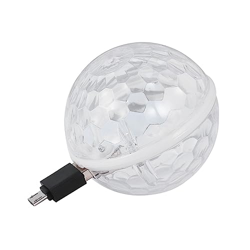 DIYEAH 1Pc USB Disco Ball Light Stage Light with Voice Control Portable Party Lamp for Disco Ktv Club and Home Decorations Celebration
