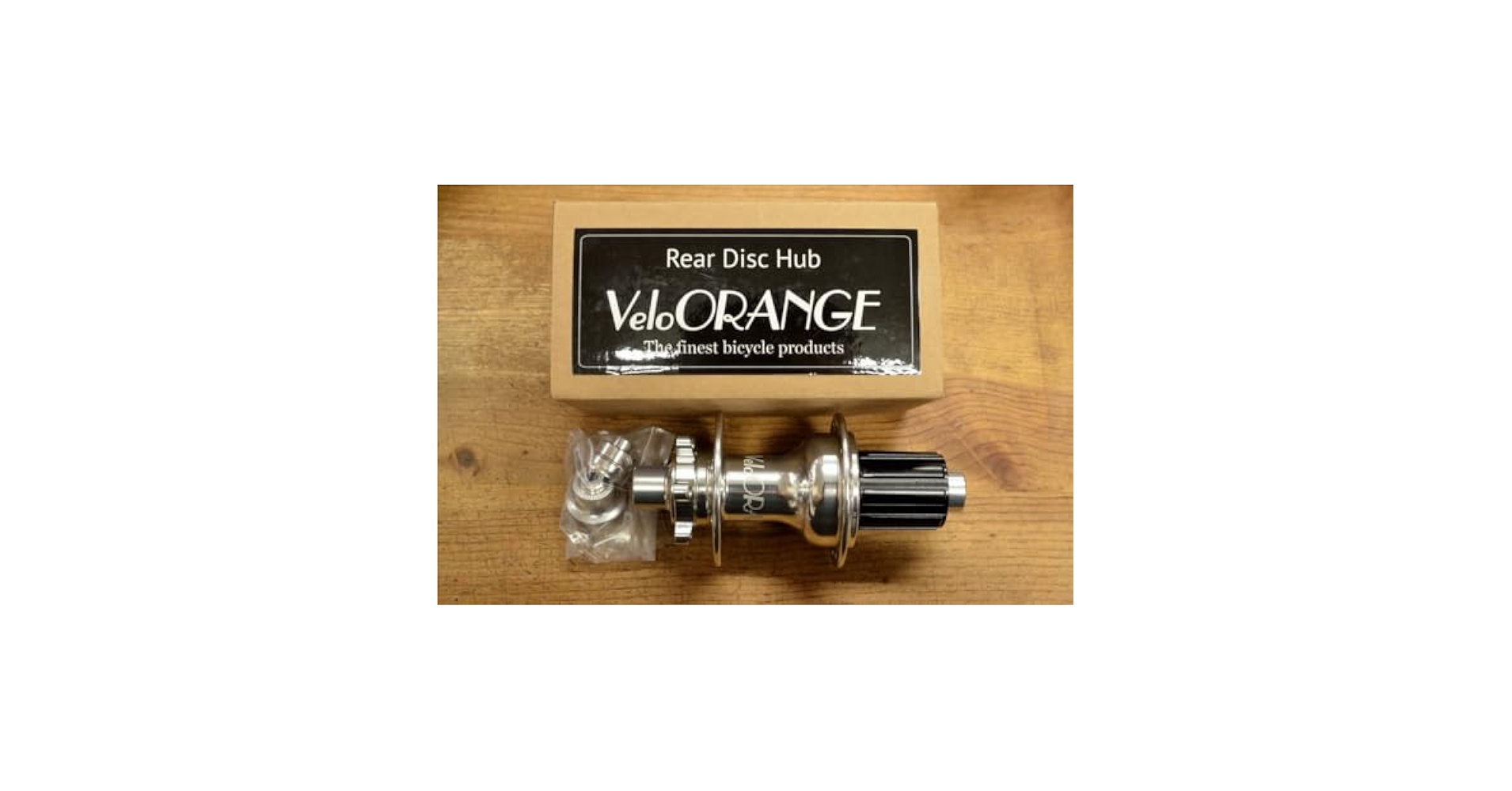 VELO ORANGE disc hub フロント リア セット ハブ 32H Disc Front Hub - Silver and Noir – Velo Orange