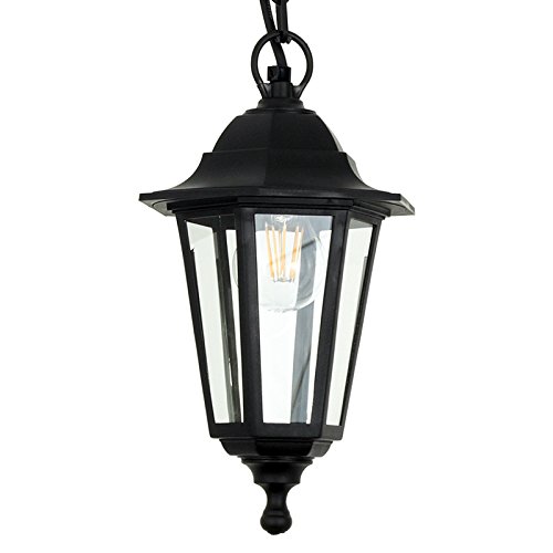 Kwazar Luminaire Außen Rerto Hängelampe E27 max 60W Hängeleuchte Pendellampe IP44 Terrasse Laterne ERANO.D