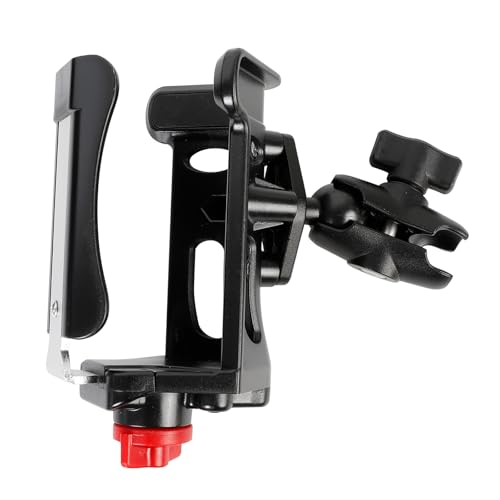 1 Ball Cup Drink Holder with 2.36 Aluminum Arm Extra Large Adjustable Size Water Bottle Holder for 2.36-3.54 Dia Bottles Fits RAM Mounts & Motorcycle/Bike 1 Ball Mount