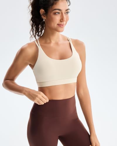 Image of RUNNING GIRL Sports Bras for Women,Padded Sports Bra Tank Top Sexy Crisscross Back High Impact Longline Workout Yoga Bra